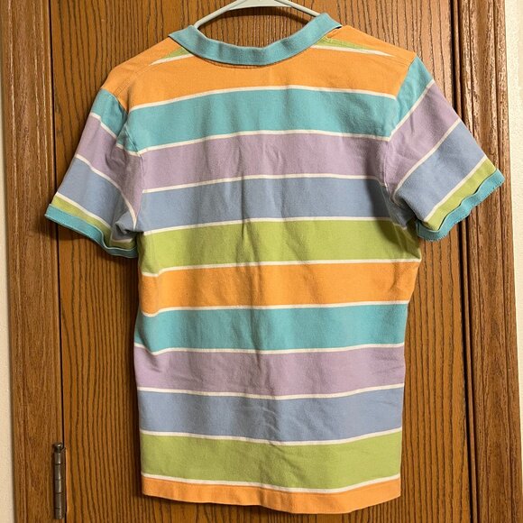 Duck Head rainbow pastel collared tee - Picture 2 of 3